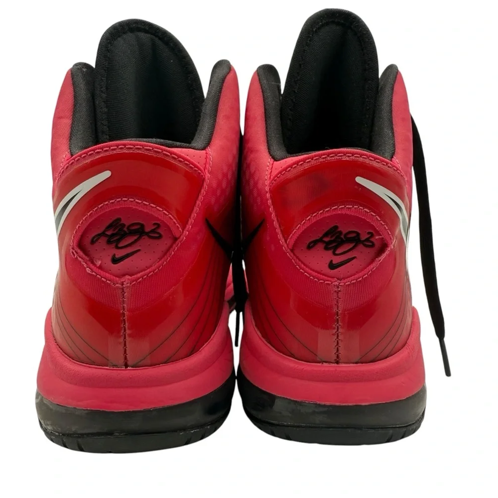 NIKE LEBRON 8 V2 Spark Solar Red Pink GS Size YOUTH 6.5